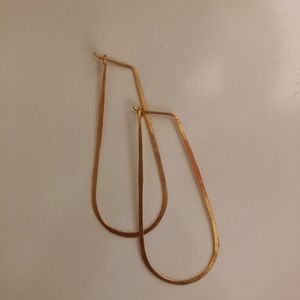 World Market Oblong Hoop Earrings